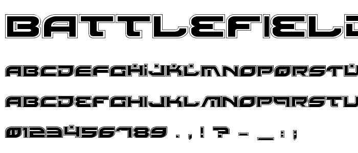 Battlefield Pro font